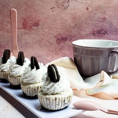 Receta Cheesecakes de Oreo SIN HORNO