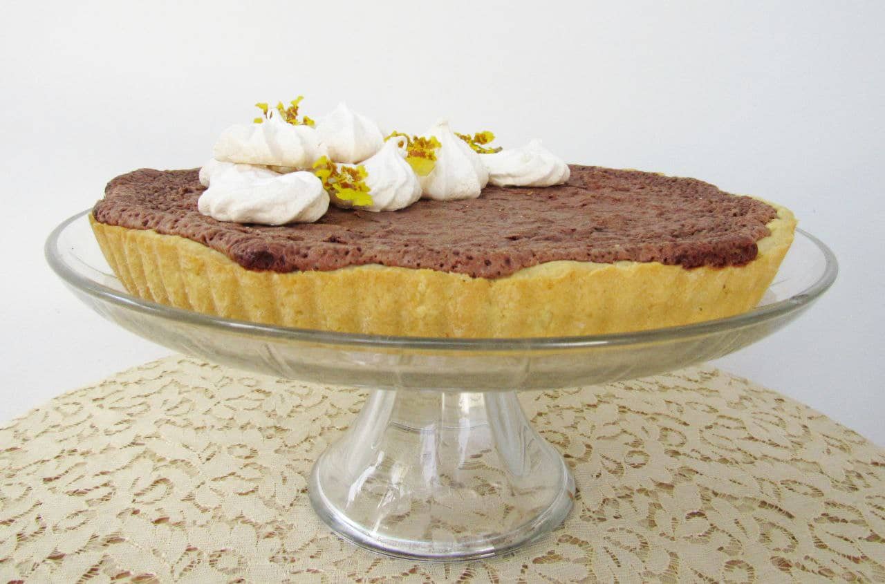 Tarta de chocolate oscuro