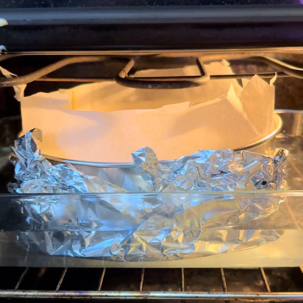 tarta de queso japones en el horno