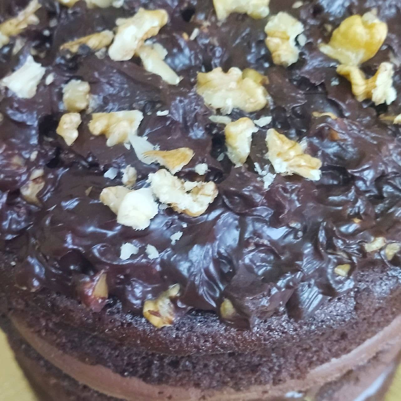 Torta de chocolate segunda plana