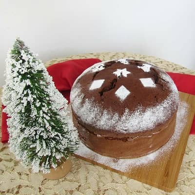 Torta negra navideña