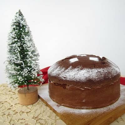 Torta negra navideña